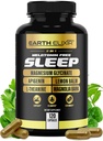 Terra Elixir 4-em-1 Sleep Aid (120 Caps) w/Apigenin 50mg, Magnésio Glycinate 200mg, L Theanina 200mg & Valerian Root for Sleep Aid 300mg