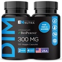 EFICAZ NUTRA Dim Suplemento 300mg com BioPerine - Bloqueador de estrogênio de força extra para homens e mulheres - Hormônio e suporte ao metabolismo - Fornecimento de 4 meses