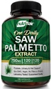 NutriFlair Saw Palmetto Extract 750mg, 120 Cápsulas - Suplemento Natural de Próstata & Berry Health Support - Ajuda a bloquear DHT para evitar perda de cabelo e ajuda a reduzir a micção frequente, para mulheres e homens