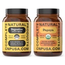 Produtos naturais completos Enzimas de Papaya Orgânicas 100 Cápsulas e Enzimas Digestivas 100 Cápsulas