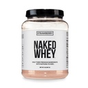 Proteína de Whey de Morango NAKED, apenas 3 ingredientes, 25g Whey Fed de grama em pó, ajuda crescimento muscular e recuperação - 24 Servings