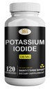 Iodeto de potássio130 mg - KI Comprimidos - Potássio130 mg - USA Made Potássio Iodine Pills YODO Naciente, Yoduro de potássio - 120 Comprimidos