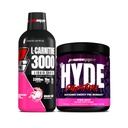 PROSUPPS L-Carnitine 3000 Estimulante livre líquido tiros (31 Servings, Dragon Fruit) e Mr. Hyde assinatura série pré-trabalho energia em pó bebida (30 Servings, Pixie Poeira) pacote