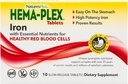 NaturesPlus Hema-Plex Iron - 10 Lentamente-Release Tablets - 85 mg Quelated Iron - Saúde total do sangue - com vitamina C & Bioflavonóides - Vegan, Gluten Free - 10 Servings