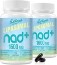1600 MG Suplemento lipossomal NAD+, NAD+ Suplemento de aumento, Absorção Superior, Vitamina B3 para defesa do envelhecimento, Longevidade, Energia, Reparação, Não-GMO, 120 Softgels