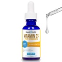 Vitamina D3 K2 Gotas Líquidas - Vitamina Líquida D3 2000 UI Por gota com suplementos K2 para adultos e crianças - VIT D para os ossos saudáveis, saúde do coração e imune - Vitamina D K2 MK7 Dropper 1 Oz