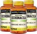MASON NATURAL Echinacea, Imune System Booster, Suporta Saúde Geral, Suplemento de Ervas, 60 Cápsulas (Pacote de 3)