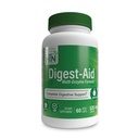 Digest-Aid . Fórmula completa de enzimas digestivas com pré e probiótico . Digestion & Nutrient Absorção Suporte . Agição rápida de alívio de desconforto . Não-GMO .