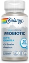 Fórmula masculina probiótica do Mycrobiome SOLARAY, Probióticos para homens, Gut Health, Digestion, Imune Function & More, 20 bilhões de UFC Mens Probiótica, 24 Strains Plus Prebiótico, 30 Servings, 30 VegCaps