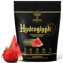 Ambrosia Hydroglyph Intraworkout Fórmula w/BCAA + EAA + Electrolytes Hydration Powder para proteger o músculo magro, 0g Mistura de bebida de jejum de açúcar, Made w/água de coco (melancia de framboesa)
