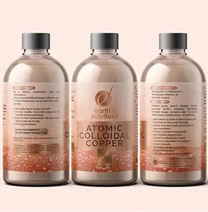Solução de cobre coloidal atômica para Vitalidade e Suporte - Suplemento iônico para Bem-Estar e Bem-Estar Natural