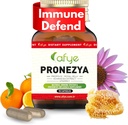 Imune System Support Supplement - Mistura Natural de Própolis, Geleia Real, Echinacea & Vitamina C - Melhora 90 Cápsulas Fitossanitárias (Pacote de 1)