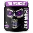JNX SPORTS A Maldição! Pó pré-treino para homens e mulheres, cafeína, beta-alanina, creatina, L-citrulina, 50 servinhos, sabor de uva escura – aumentar a energia, força e foco