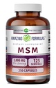 Fórmulas surpreendentes HSH (Metilsulfonilmetano) Suplemento 2000 Mg por serviço Cápsulas Não-GMO Gluten Free □ Made in USA (1 Pack, 250 Count)