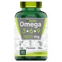 Tnvitamins Triple Omega 3 ◆ 6 ◆ 9: 3600mg x 120 Softgels (Ómega Essential Fatty Acids from Fish Oil (EPA & DHA), Flaxseed (ALA & LA), & Olive Azeite (OA)