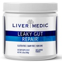 Esvaziar Gut reparação Gut saúde Suporte em pó Glutamina Slippery Elm para IBS alívio da azia Bloating para acalmar estômago para mulheres e homens Cápsulas (desfolhado) 180g
