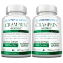 Cramprina científica aprovada - Magnésio de alta absorção, Complexo de vitamina B, BioPerine - 6 Mês de fornecimento - 2 garrafas - Vegan