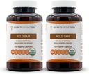 Segredos da Tribo Cápsulas de Yam Selvagem 1000 mg Responsavelmente cultivadas USDA Orgânica Yam Seca (Dioscorea Villosa) Raiz, Suplemento de Suporte de Hormônio (2x120 Cápsulas)