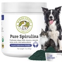 Wholistic Pet Orgânicos espirulina para cães - 3 Oz - Suporta Sistema Imune Saudável & Alergia Sazonal - Apoio Antioxidante Baseado em Planta para Alimentos Caseiros - Topper de Alimentos para Cães Orgânicos - recém-feito nos EUA