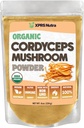 XPRS Nutra Organic Cordyceps Mushroom Powder - Premium Cordyceps Mushrooms - Real Mushrooms Cordyceps Powder Supplement for Energy and Imune Support - Vegan-Friendly Mushroom Cordyceps (8 onças)