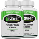 Estrohalt 2 Pack 120 comprimidos- Melhor Bloqueador de Estrogênio DIM Suplemento (Diindolilmetano) e Indole-3-Carbinol (I3C) para Mulheres e Homens .
