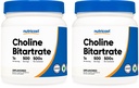 Nutricost Pure Choline Bitartrate Powder 500G (2 frascos)