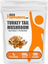 BulkSupplements.com Turquia cauda cogumelos Extrato em pó - Coriolus Versicolor Extrato, Suplemento de cogumelos - Vegan & Gluten Grátis, 1g por serviço, 100g (3,5 oz) (Pacote de 1)