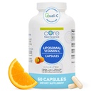 Core Med Science Vitamina C lipossomal 1000mg, 60 Cápsulas - Suplemento de vitamina C lipossômica natural não-GMO que promove a pele saudável - Imune System Booster para adultos, suporta a formação de colágeno