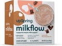 UpSpring Milkflow Eletrolyte Amamentação Suplemento Bebida Mix com Fenugreek sabor de chocolate , suplemento de lactação para promover o fornecimento de leite materno saudável e restaurar eletrólitos , 16 Misturas de bebida
