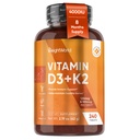 WeightWorld D3 Vitamina 4000 UI + K2 125mcg ; Vitamina D3 K2 para os ossos saudáveis e apoio imunológico (8-fornecimento de mês) ; 240 Vegan D3K2 Comprimidos ; VIT baseado em plantas D3 & K2 (MK-7) ; Sem glúten, Não-GMO