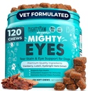 Poderoso Paw Waggables Eyes (Made in USA) (Made in USA) (Mastigação de manchas de lágrimas para cães. Vision and Tear Stain Support Supplements for Dogs. Lutein Supplement. Lubrifica os olhos, suporte imunológico (120 Ct)