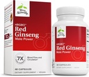 Terry naturalmente HRG80 Red Ginseng Male Power - Sangue Circulação & Endurance Suplemento de suporte - Suplemento dietético com Ginseng & Zinc - Suplemento de ervas para suporte energético - 48 Cápsulas