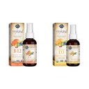 Jardim da Vida Orgânicos B12 Vitamina - Alimentos inteiros B-12 para Metabolismo e Energia e Vitamina D3 Líquido 1000 UI por Spray