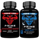 Prime Labs Prime Test Test Testosterone Booster + Night Duty Sleep Supplement