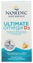 Nórdico Naturals Ultimate Omega-D3, sabor limão - 120 géis macios - 1280 mg Omega-3 + 1000 UI Vitamina D3 - EPA & DHA - Promove Cérebro, Coração, & Saúde Imune - 60 serviços