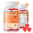 B Complexo 50 pastilhas, Complexo B metilado com vitamina C,Cholina e zinco - Complexo B metilado ativo para energia,Suporte metilado - Todas as vitaminas B - B1,B2,B3,B5,B6,B7,B9,B12 - Quantidade de açúcar,120