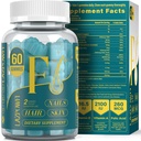 Biotin Gummies - Pele de cabelo e unhas Vitaminas para homens e mulheres, Vegan Vitamina B7, Suporta o crescimento do cabelo e unhas mais fortes, 30 fornecimento dia - Blueberry-60 Condes
