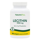 NaturesPlus Lecitina - 1200 mg, 90 Softgels - Rico em Fosfatídeos de Soja - Sem Glúten - 90 Servings