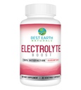 Melhor suplemento de suporte de eletrólitos naturais da Terra - Suporte Balanço de eletrólitos com vitamina D, cálcio, magnésio, sódio, potássio, boro e mais - 30 ct. Cápsulas
