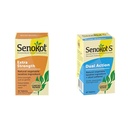 Senokot extra força vegetal natural Laxante & S dupla ação 60 comprimidos, vegetal natural Laxativo Ingrediente Plus Stool amolecedor Comprimidos