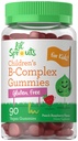Carlyle Kids B Complex Gummies Contagem de 90 Pêssego Framboesa sabor Não-GMO, Gluten Free & Vegan Supplement