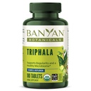 Banyan Botanicals Triphala Tablets - Triphala Orgânica com Amla, Haritaki & Bibhitaki – para Digestion, Elimination & Healthy Gut Microbiome* – 180 Tablets – Não-GMO Fonte sustentável Vegan