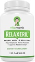 VitaMonk RelaxerilTM Relaxador Músculo All-Natural - Suplemento Relaxador Músculo - Fórmula Relaxante Músculo Completo