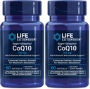 Extensão de vida Super Ubiquinol CoQ10 com suporte mitocondrial aprimorado, Potent Heart Health & Cellular Energy Production Support,Ultra-absorvível,Gluten-Free,Non-GMO, 100 mg, 60 softgels (Pack de 2)