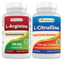 Melhores naturais L-Arginina 500mg & L-Citrulina 1500mg