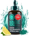 Drops de clorofila líquida com espirulina para água - energia de força total, bem-estar, Imune Supplement - 50mg Chlorophyll Liquid, 12,5mg espirulina - limão sabor Detox Drink - 2 onças, 118 Servings
