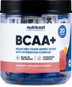 Nutricost BCAA+ Hidratação Limonada de framboesa (20 Stickpacks) - Aminoácidos de cadeia ramificada com complexo de hidratação - Sem glúten, Não-GMO