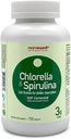 chlorela e espirulina 720 comprimidos - chlorela, espirulina, antioxidantes, vitaminas, ricos em proteínas, parede celular quebrada (720 contagem)