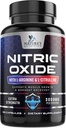 Nitric Oxide Booster Extra Força 3000mg - 3X Força L-Arginina e Citrulina, Melhores Suplementos de Óxido Nitrico para Homens, Suporta Músculo, Saúde do Coração, Suplemento de Energia, Engarrafado nos EUA, 120 Cápsulas