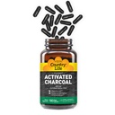 País Vida Ativado Organic Coconut Charcoal Cápsulas, 260mg – Natural Charcoal Suplemento para gás e bloating alívio, Gluten-Free, 180 Cápsulas Vegan